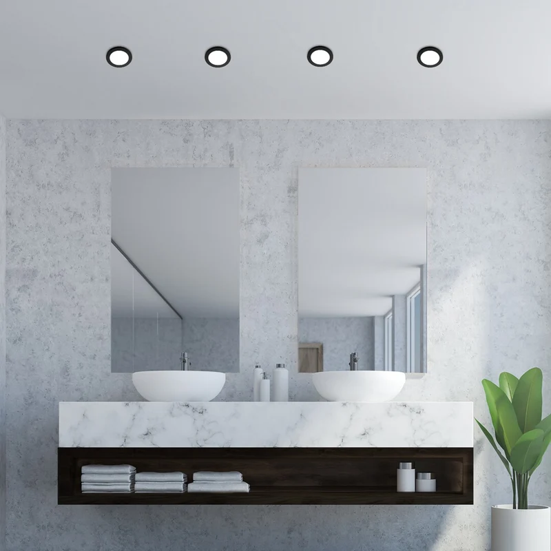 Rabalux utanpåliggande lampa, 3W LED, IP44, svart, Coco