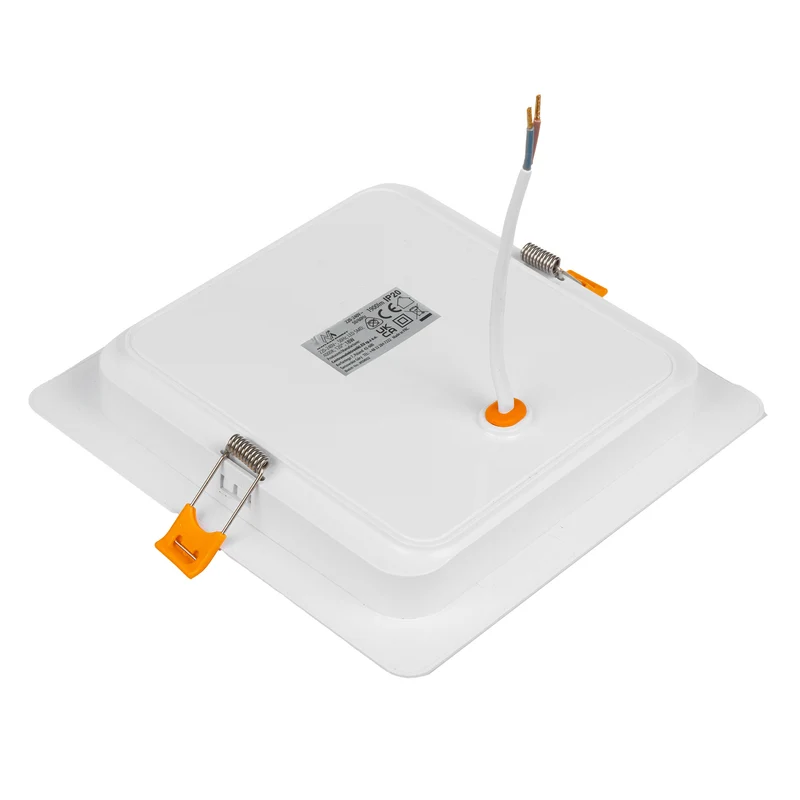 5x Maclean LED-takpanel, infälld SLIM, 18W, neutralvit 4000K, 170*170*26mm, 1800lm, MCE374 S + ytadapter MCE379 S