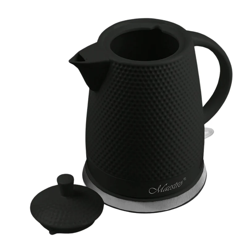 Maestro keramisk vattenkokare, 1,5 liter, 1500W, svart, MR069 UK-kontakt