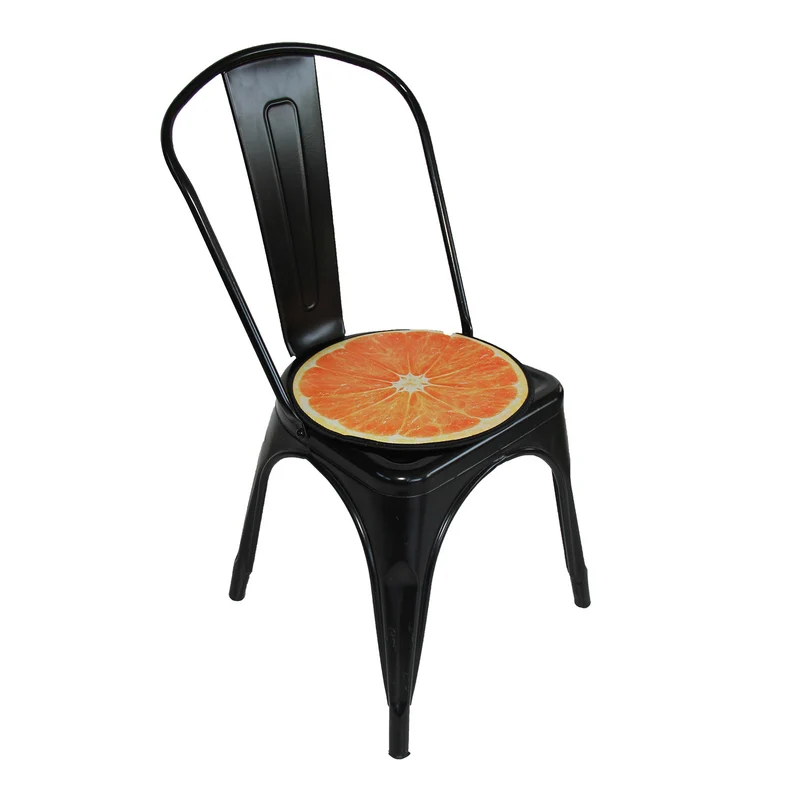 Bertoni stolsdyna, dekorativ, filt, 35 cm, orange, EE0066