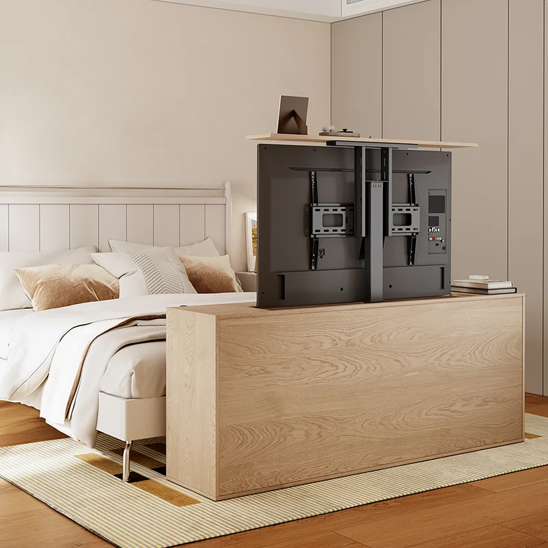 Elektriskt utdragbart fäste för Maclean, TUYA, 37''-80''', VESA 600x400, max 60kg, MC-866T + HDMI 2.0 4K 3D UHD 1.8m KABEL 48 bit