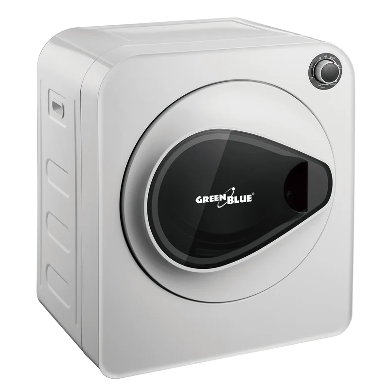 GreenBlue elektrisk torktumlare, 3 kg last, GB405+4st GreenBlue GB483 torktumlare filteruppsättning , 1x inlopp, 2x utlopp