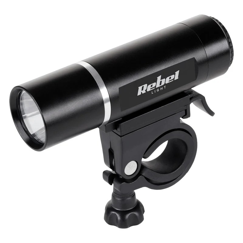 Cykelbelysning URZ0015 fram 1x LED 3W + bak 3x LED batteridrift Rebel
