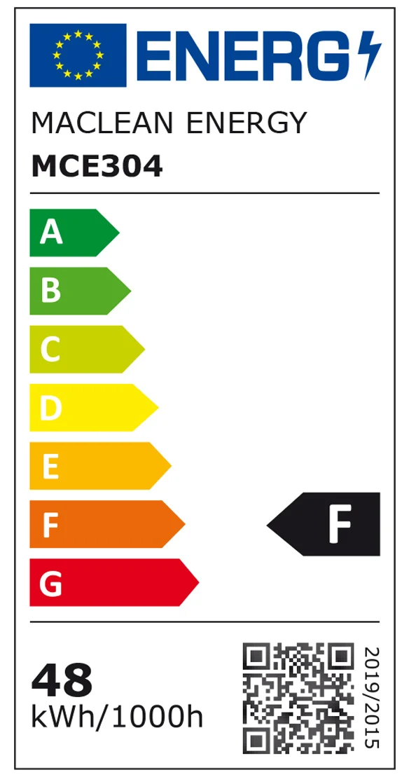 4x Maclean LED-lampa, E27, 48W, 220-240V AC, neutral vit, 4000K, 5040lm, MCE304 NW