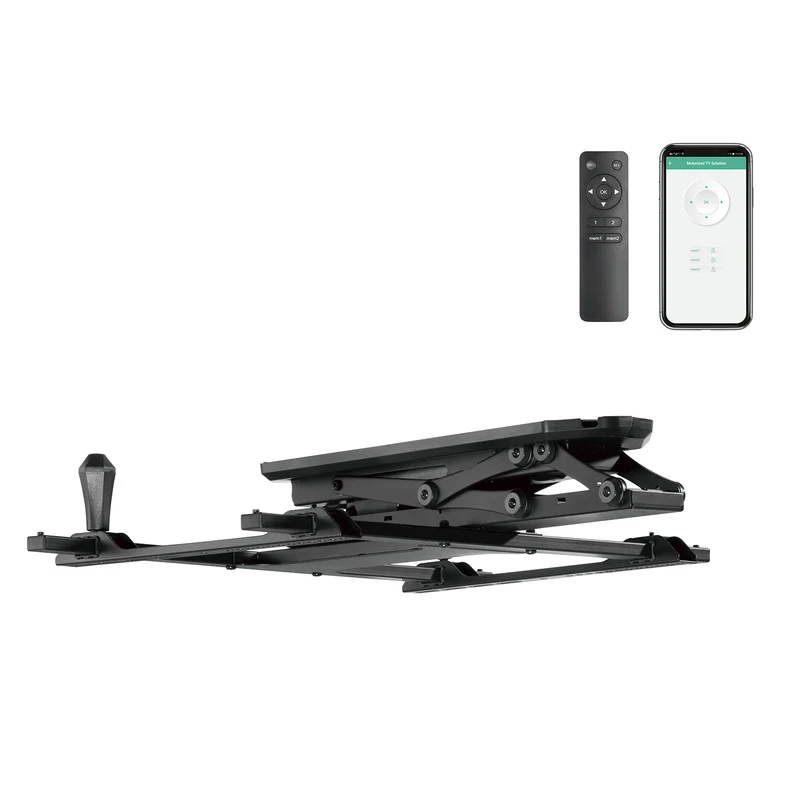 Maclean elektriskt takfäste för TV, TUYA-stöd, max VESA 600x400, för sluttande väggar, fjärrkontroll, 32"-70", 35kg, MC-880T
