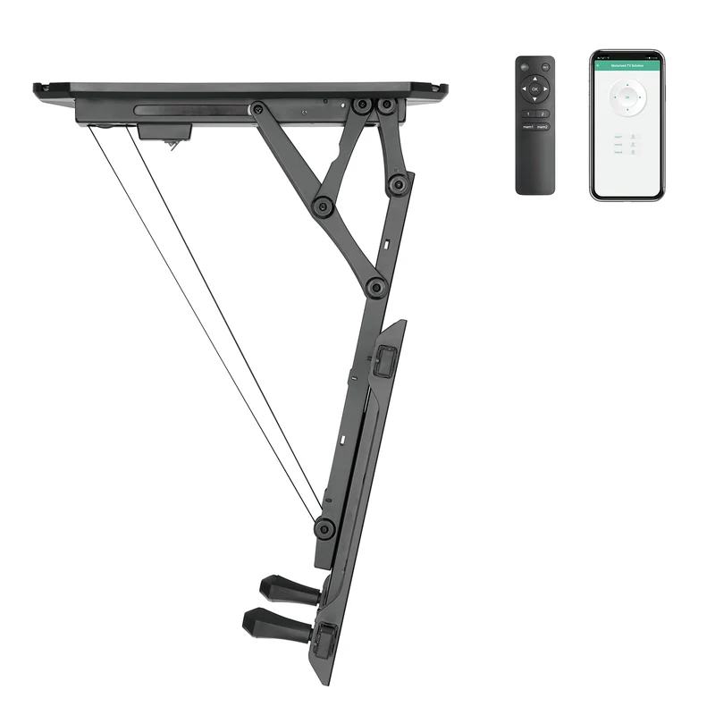 Maclean elektriskt takfäste för TV, TUYA-stöd, max VESA 600x400, för sluttande väggar, fjärrkontroll, 32"-70", 35kg, MC-880T