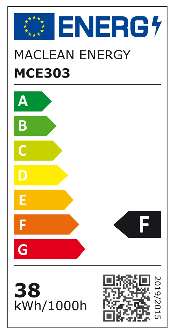 4z LED-lampa Maclean, E27, 38W, 220-240V AC, neutral vit, 4000K, 3990lm, MCE303 NW