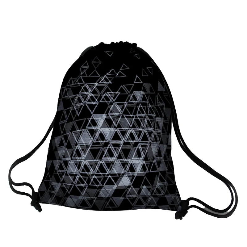 Bertoni ryggsäck, fullfärgstryck, vattentät, triangelmönster, EE0036