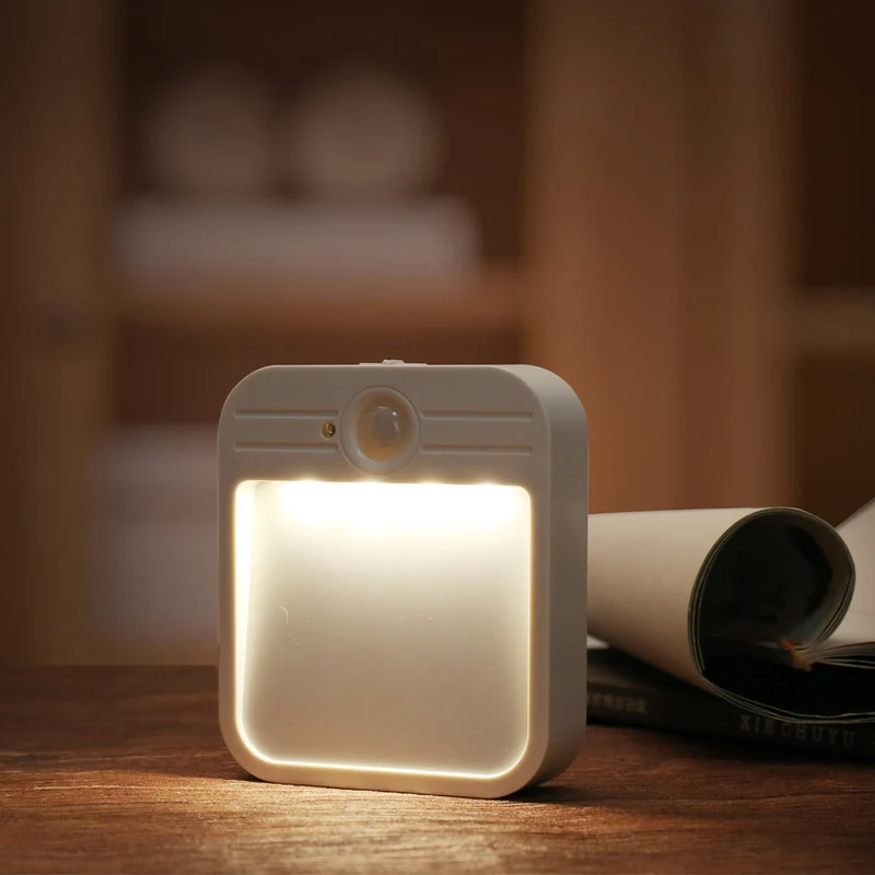 Maclean LED Trapphusbelysning, med rörelsedetektor, temp. 4000K, 3,7V/500mAh, 4 LED, Räckvidd 3-4m, MCE236, 4 st