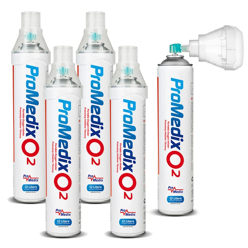 Bärbar 99,4% syrgasinhalator Promedix 12L, PR-994, 5 enheter