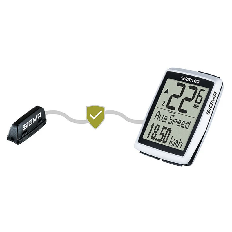 Cykelcomputer Sigma BC 12.0 WL, vattentät, väderbeständig, stor och tydlig display, 12 funktioner