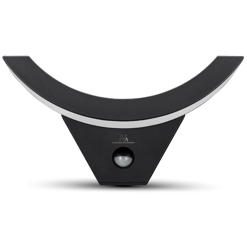 Maclean LED-lampa med rörelsesensor, infraröd rörelsesensor, svart, 10 W, IP54, 800 lm, MCE290 B, 4 st