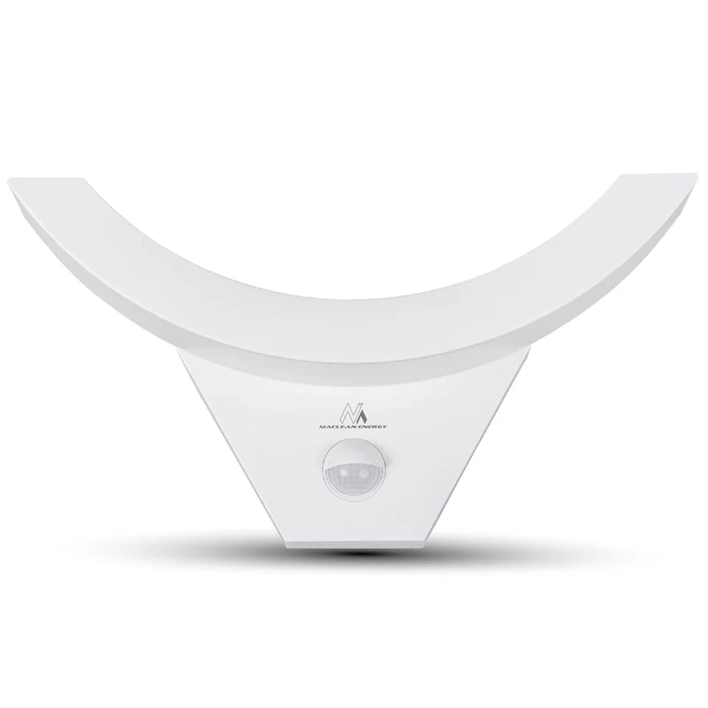 Maclean LED-lampa med rörelsesensor, PIR-sensor, vit, 10 W, IP54, 800 lm, MCE290 W, 2 st