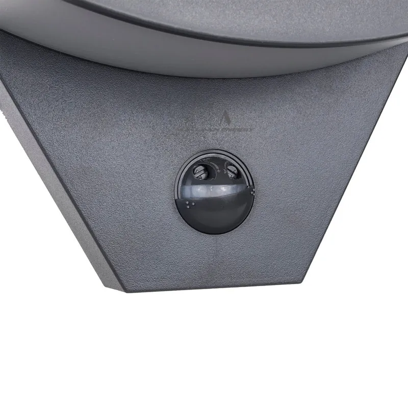 Maclean LED-lampa med rörelsesensor, infraröd rörelsesensor, grå, 10 W, IP54, 800 lm, MCE290 GR, 4 st