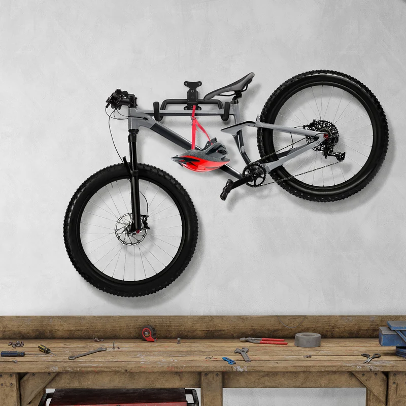 Maclean cykelväggshållare, horisontell, stål, max. belastning 30 kg, MC-484, 3 st.