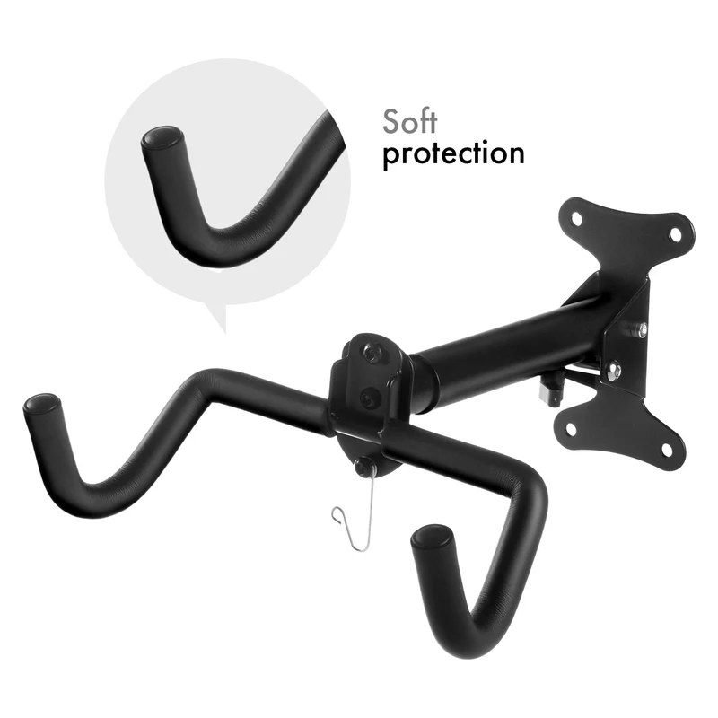 Maclean cykelväggshållare, horisontell, stål, max. belastning 30 kg, MC-484, 4 st.