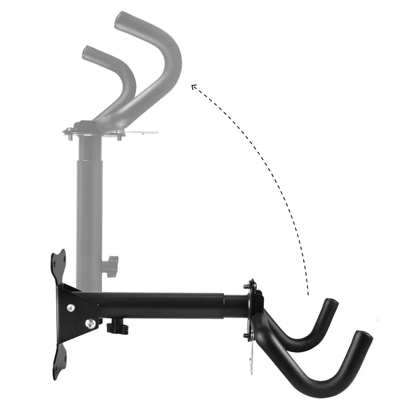Maclean cykelväggshållare, horisontell, stål, max. belastning 30 kg, MC-484, 4 st.