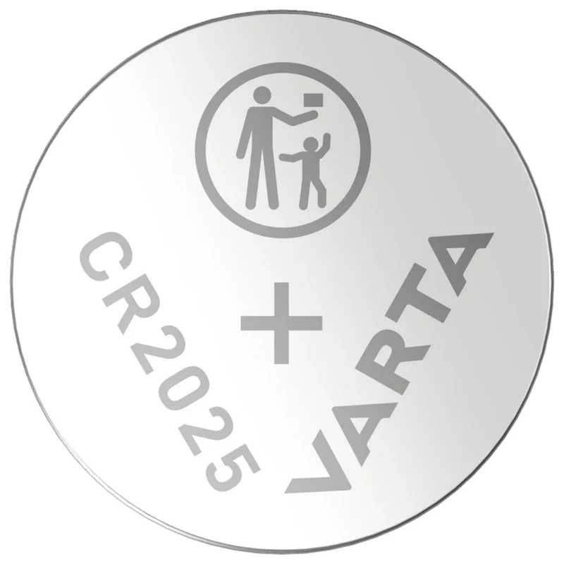 Litiumbatterier 2x Varta CR 2025, hög kvalitet, 3V