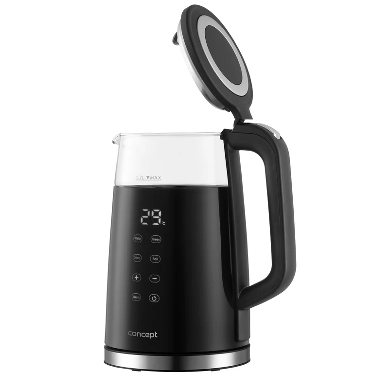 1.7L Concept vattenkokare i glas med temperaturkontroll RK4100