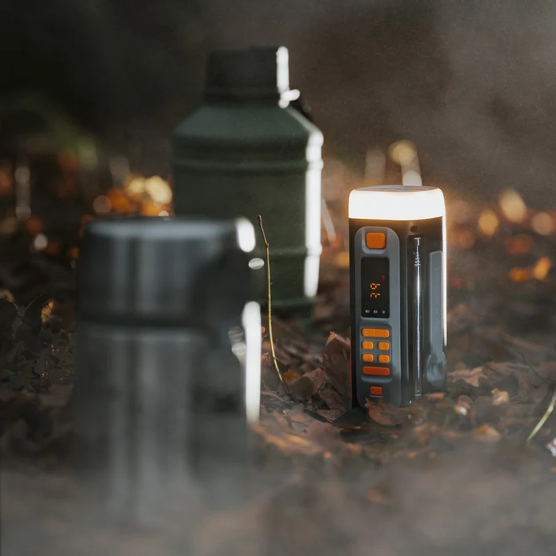 Adler nödradio, med solpanel, vev och powerbank, Bluetooth 5.0, LED-ficklampa 4W, 4500 mAh, AD 1920