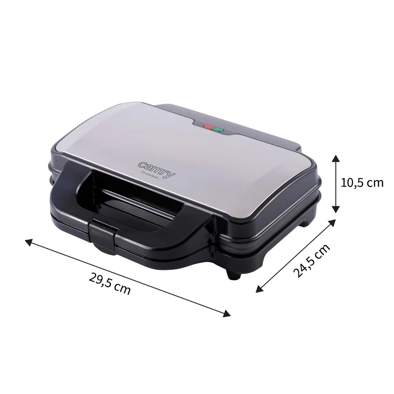 Camry sandwichgrill, för 2 smörgåsar, maximal effekt 1300 W, nonstick-beläggning, CR 3054