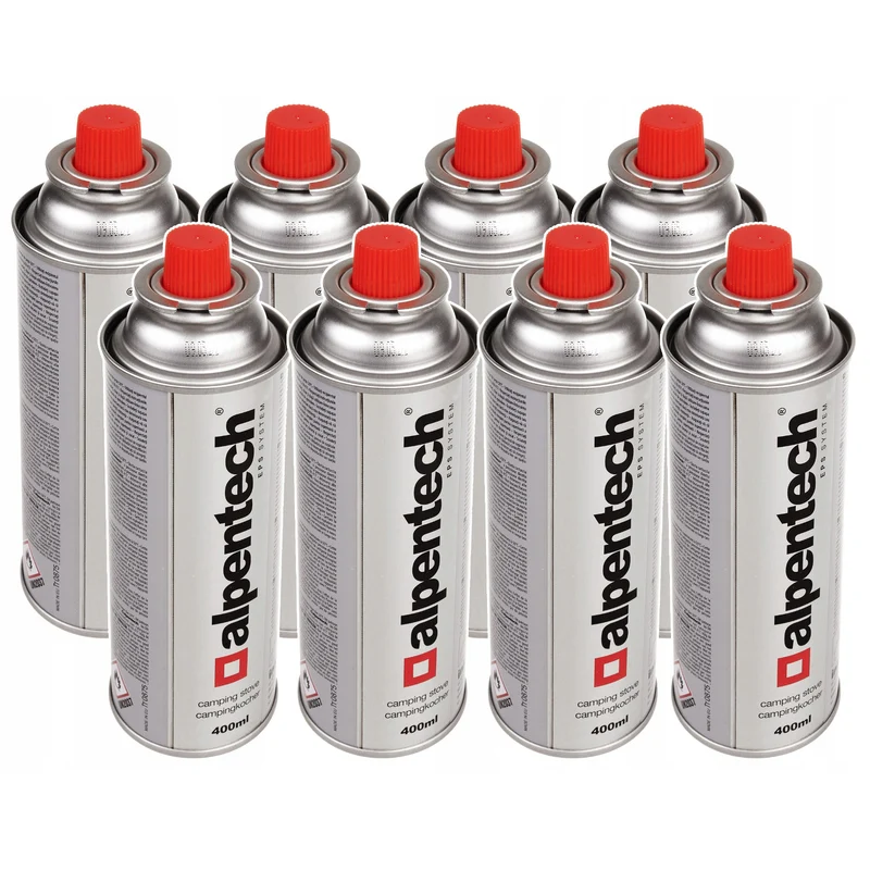 8x 380ml Alpentech gaspatron, certifikat: Pi 0875