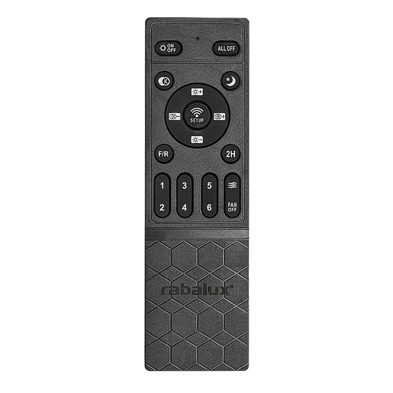 Rabalux taklampa, med fläkt, 40W, svart, Fanfy