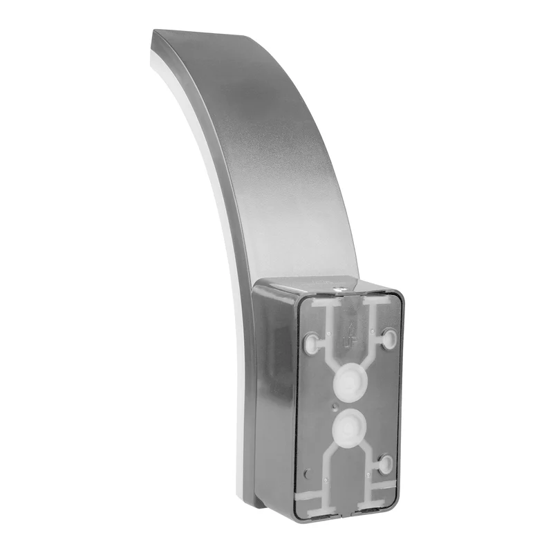 Maclean rörelsesensor LED-lampa, PIR rörelsesensor, grå, 20W, IP65, 2000lm, neutralvit (4000K) MCE512 GR, 2 st