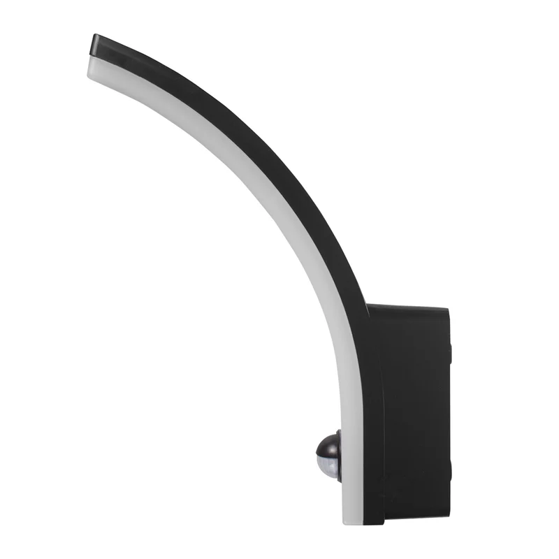 Maclean rörelsesensor LED-lampa, PIR rörelsesensor, svart, 20W, IP65, 2000lm, neutralvit (4000K) MCE512 B, 4 st