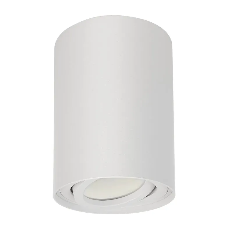 3x Maclean Round Plafond White MCE422 + 3x LED-lampa GU10 5W 4000K