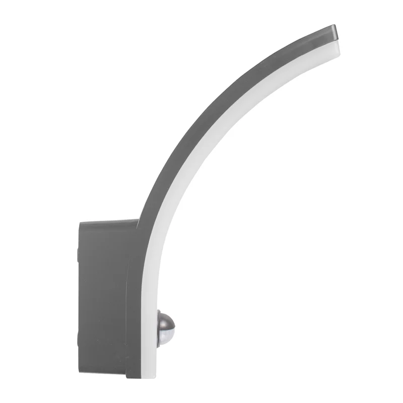 Maclean rörelsesensor LED-lampa, PIR rörelsesensor, grå, 20W, IP65, 2000lm, neutralvit (4000K) MCE512 GR, 4 st