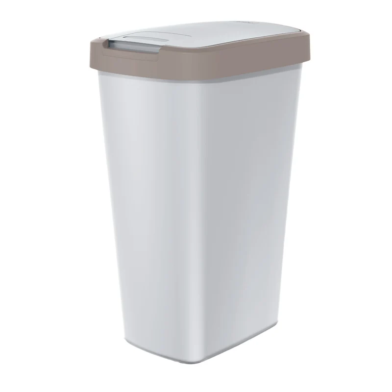 KEDEN COMPACTA Q 45 liter papperskorg NSAB45-WG5C_427C - ask med ljusbrun ram