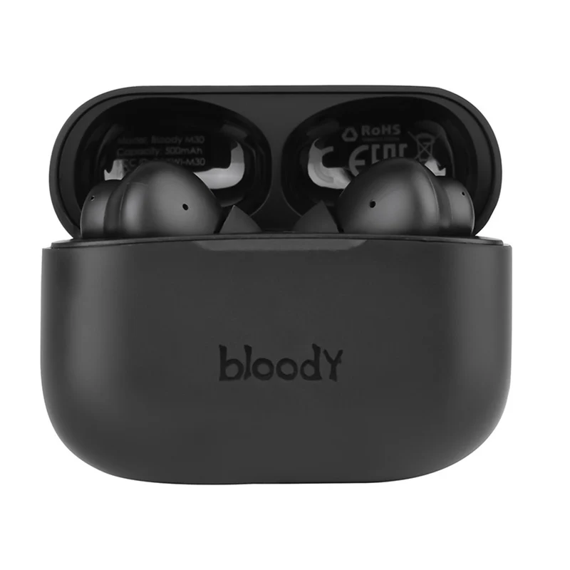 A4TECH Trådlösa hörlurar, Bluetooth 5.0, BLOODY TWS M30 Svart