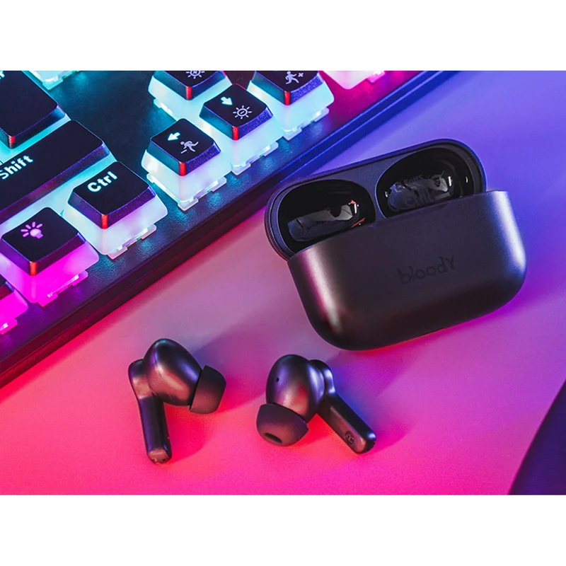 A4TECH Trådlösa hörlurar, Bluetooth 5.0, BLOODY TWS M30 Svart