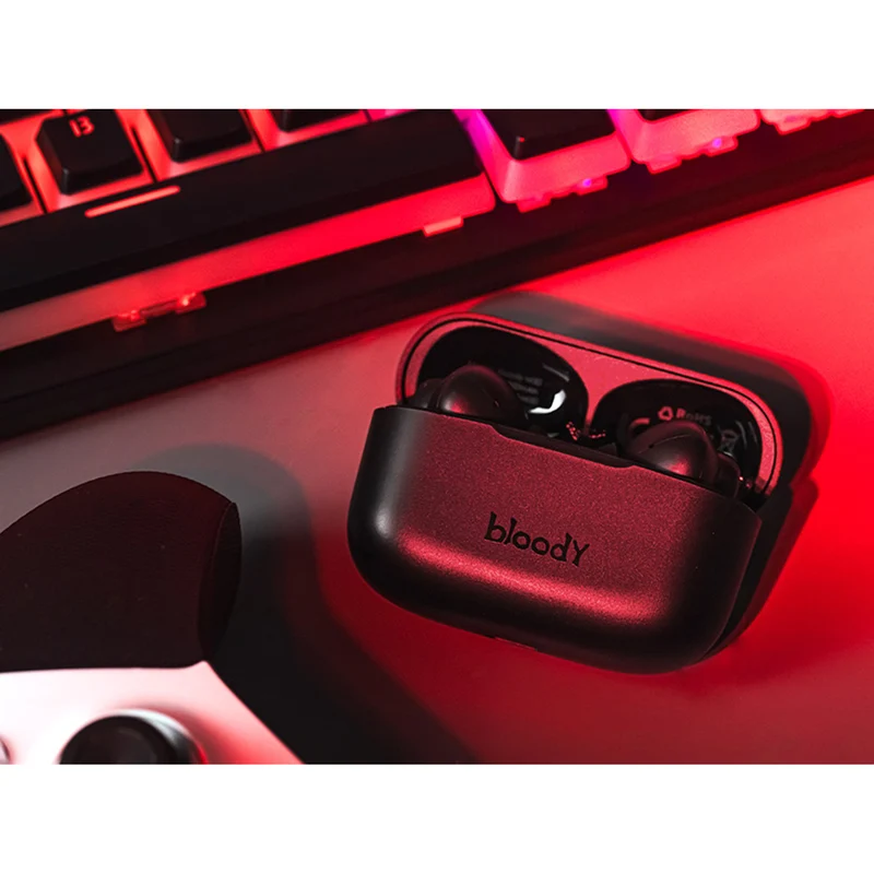 A4TECH Trådlösa hörlurar, Bluetooth 5.0, BLOODY TWS M30 Svart