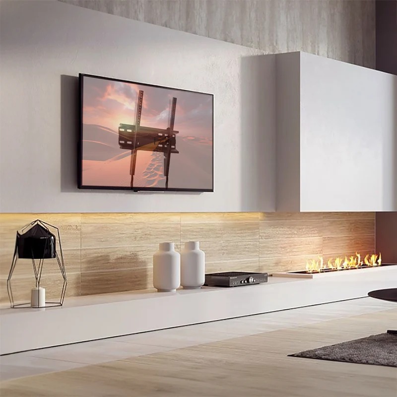 Maclean MC-748A TV-/monitorfäste, max VESA 400x400, passar 32-70" skärmar upp till 45kg. Svart design, robust och mångsidig.