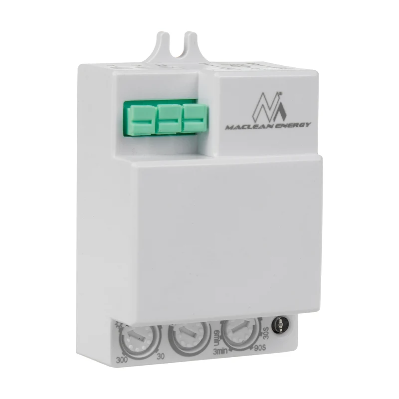 Maclean mikrovågsrörelsedetektor, räckvidd 8 m, max. belastning 1200 W, IP20, 5,8 GHz, MCE316