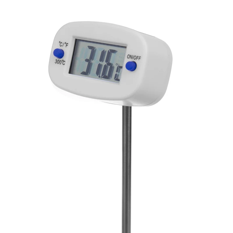 Livsmedelstermometer/-sond, GreenBlue, sondlängd 15cm, temperaturområde -50 deg C till +300 deg C, noggrannhet 0,1 deg C, GB382