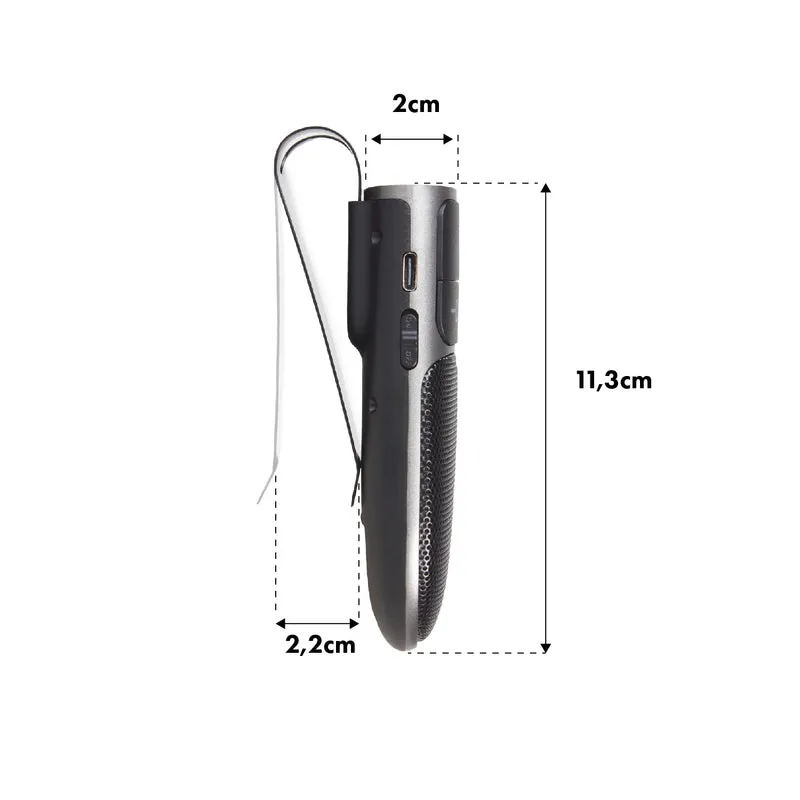 Bluetooth 5.0-handsfree-set Audiocore AC480 A2DP, 2 W-högtalare, Google och Siri