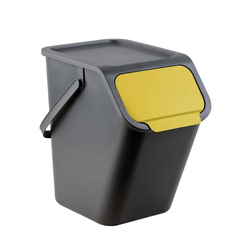 Praktisk behållarsats, för separering, 4x25l, svart, Bini 10100577