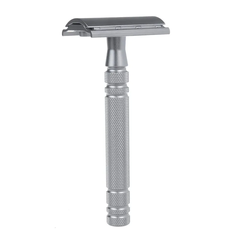 Feather Razor AS-D2S Traditionell Rakhyvel Razor Blade Razor Med Stativ Rakapparat 1st.