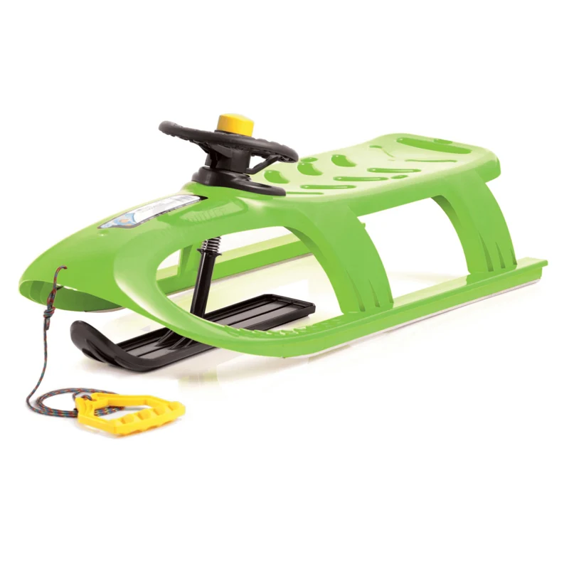 Prosperplast Bullet Control plastsläde med ratt, grön