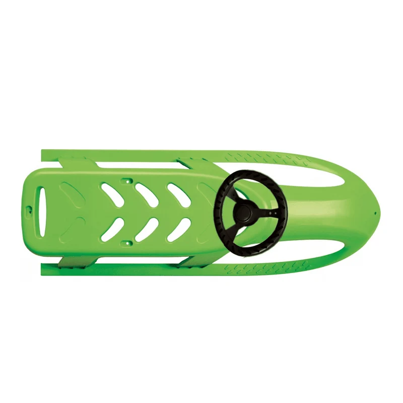 Prosperplast Bullet Control plastsläde med ratt, grön