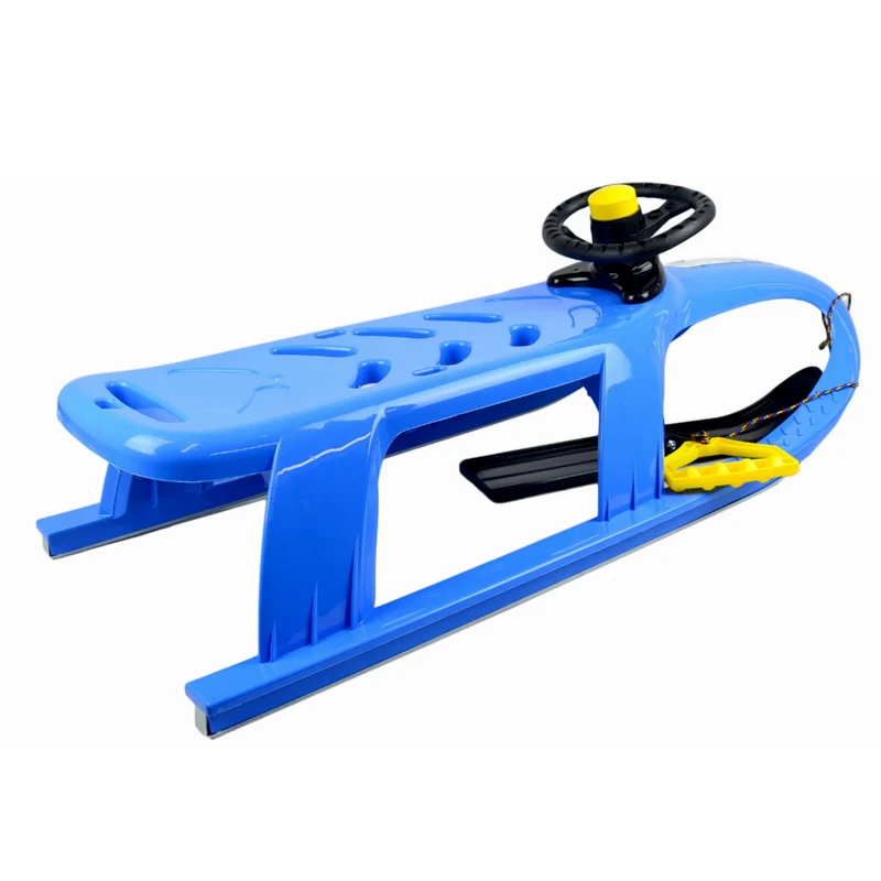 Prosperplast Bullet Control plastsläde med ratt, mörkblå