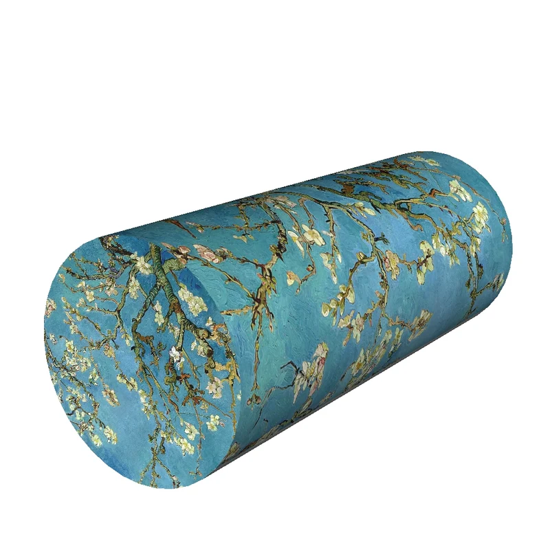 Nackkudde Lumbar Roll 40x15cm Pillow Support Roll Thermoactive Foam Roll Pillow Almond