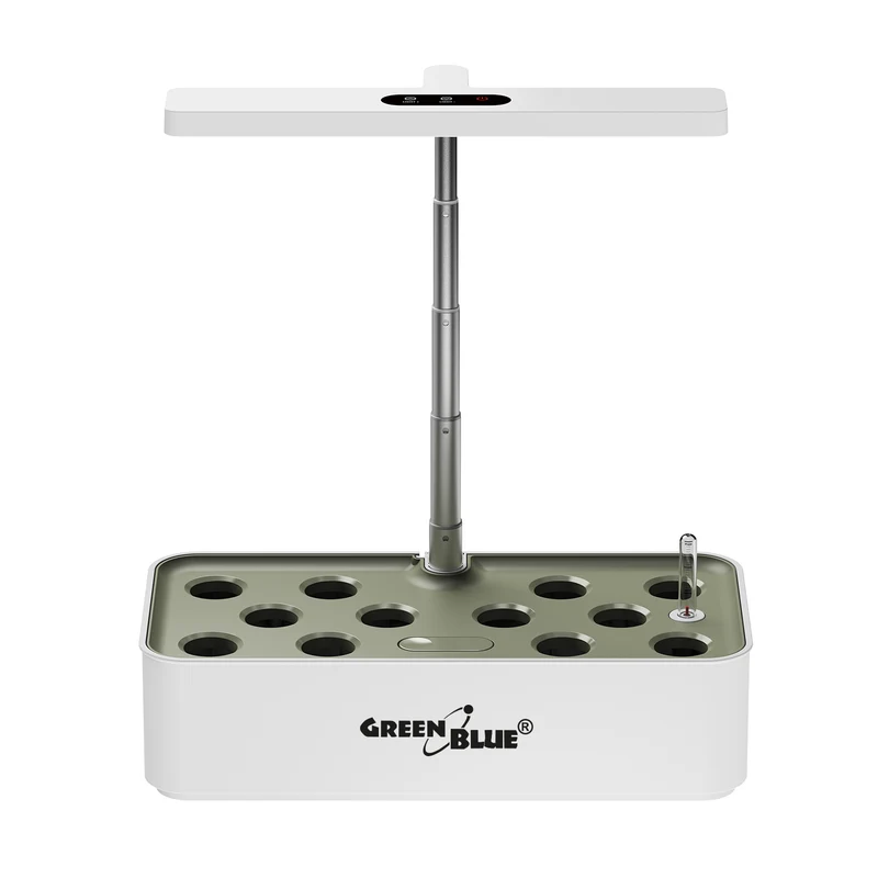 GreenBlue Intelligent odlingssystem för inomhusväxter, SMART kruka, 4L kapacitet, för 12 växter, fullspektrum LED, GB133
