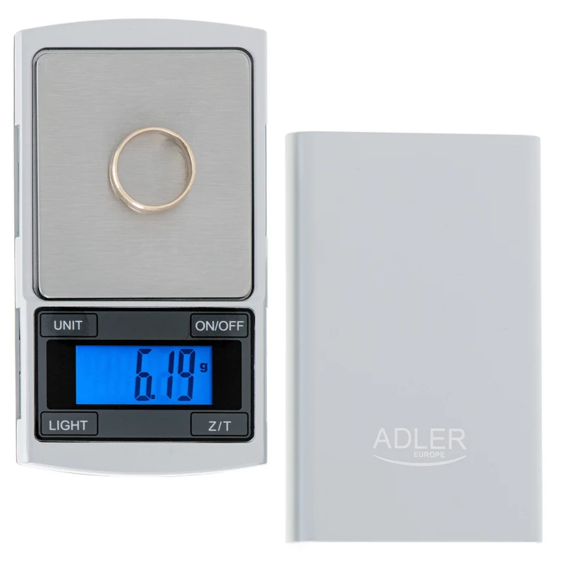 Precisionsvåg Adler, LCD-display, upp till 100 g, AD 3168