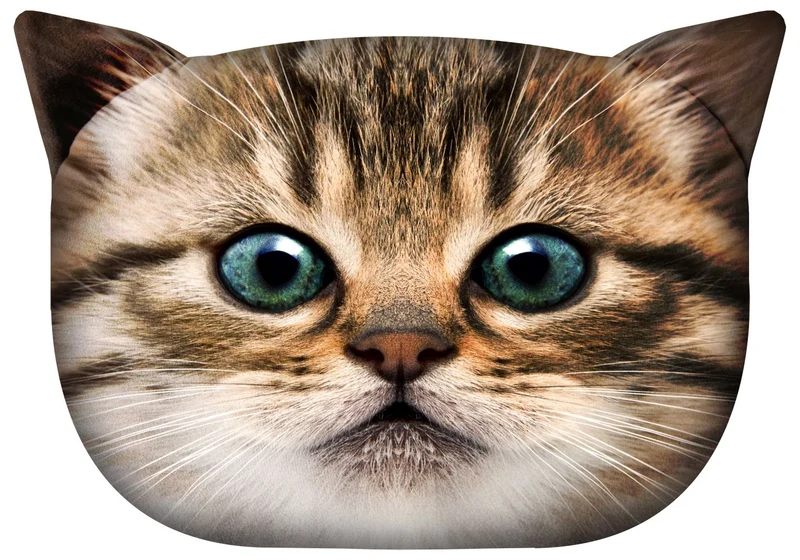 Bertoni prydnadskudde Gapcio Cat 30x45 cm, velour, kattmönster, allergivänligt inlägg