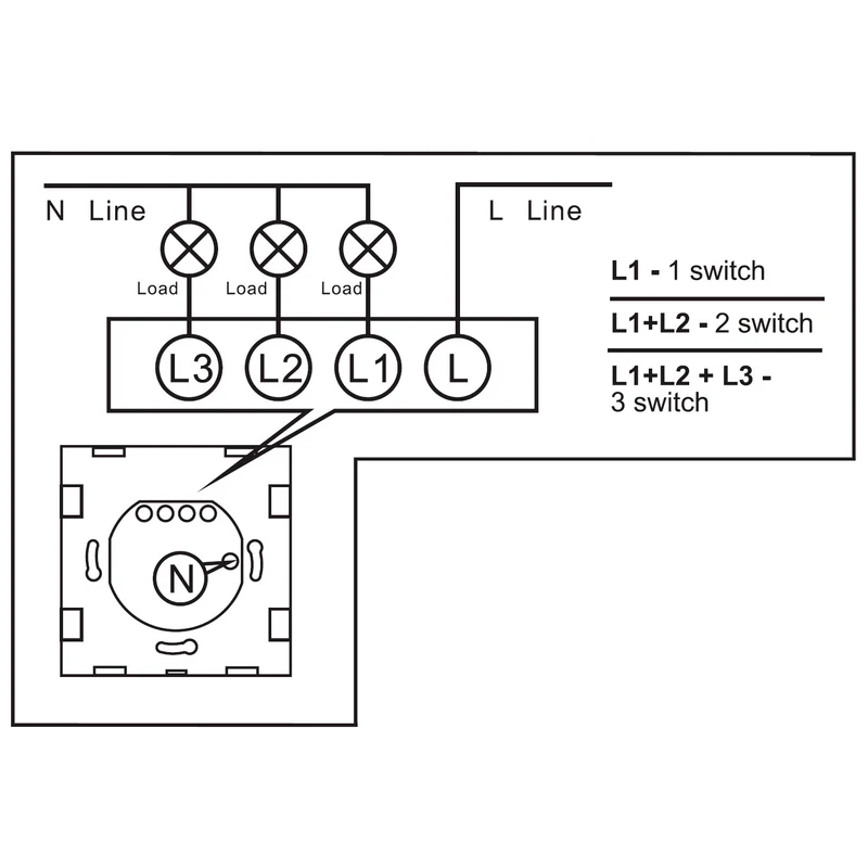Maclean MCE714W Smart WiFi 2-vägs touch-strömbrytare kompatibel med Tuya APP väggströmbrytare glasomkopplare med färgväxling LED-bakgrundsbelysning infälld strömbrytare 85 x 85 mm (2-vägs rund, vit)
