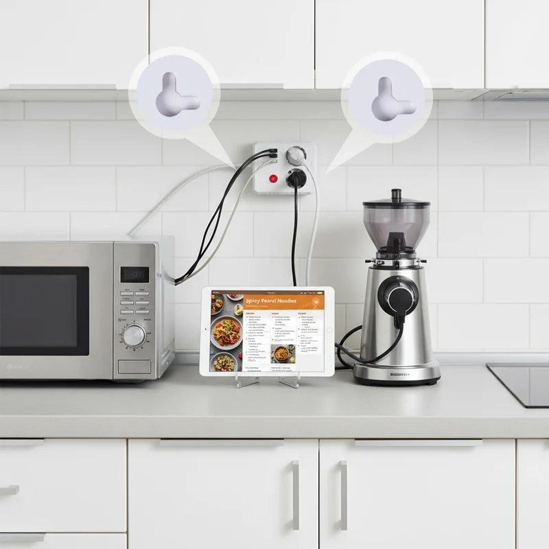 Maclean grenuttag, förlängningskabel 2 uttag + 3xUSB, 110-240V AC 50/60Hz, 2,1A max 2500W, 3 m, vit, MCE388 W